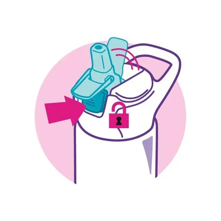 Maped Barbie - Bouteille d'eau anti-fuites en acier inoxydable de 430 ml avec paille