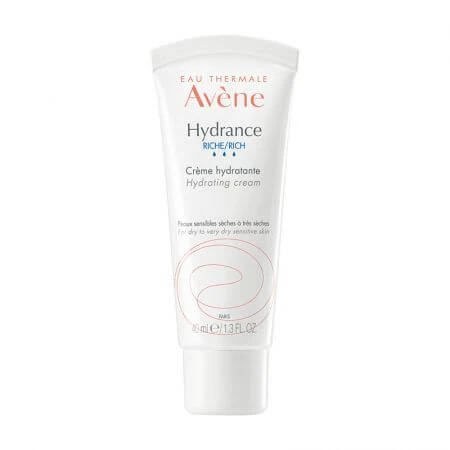 Hydrance Riche Moisturizing Cream for Dry and Very Dry Skin, 40 ml, Avene