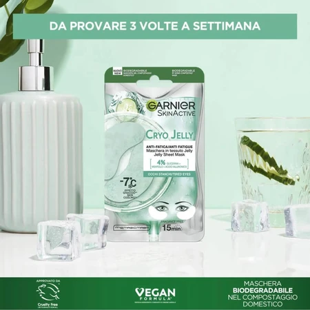 Garnier Skinactive Cryo Jelly - Masque anti-fatigue pour les yeux à effet rafraîchissant