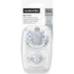 Suavinex night&amp;amp;day - 2 glow-in-the-dark silicone pacifiers, left-handed, 0-6 months, light blue