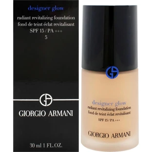 Giorgio Armani Designer Glow SPF 15 - Base de maquillaje revitalizante e iluminadora - N.º 5