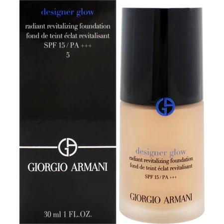 Giorgio Armani Designer Glow SPF 15 - Base de maquillaje revitalizante e iluminadora - N.º 5