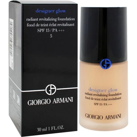 Giorgio Armani Designer Glow SPF 15 - Base de maquillaje revitalizante e iluminadora - N.º 5