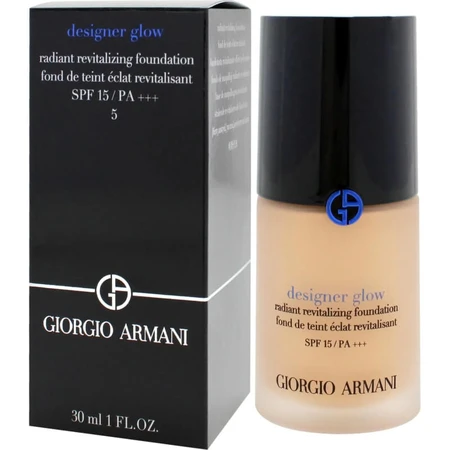 Giorgio Armani Designer Glow SPF 15 - Base de maquillaje revitalizante e iluminadora - N.º 5