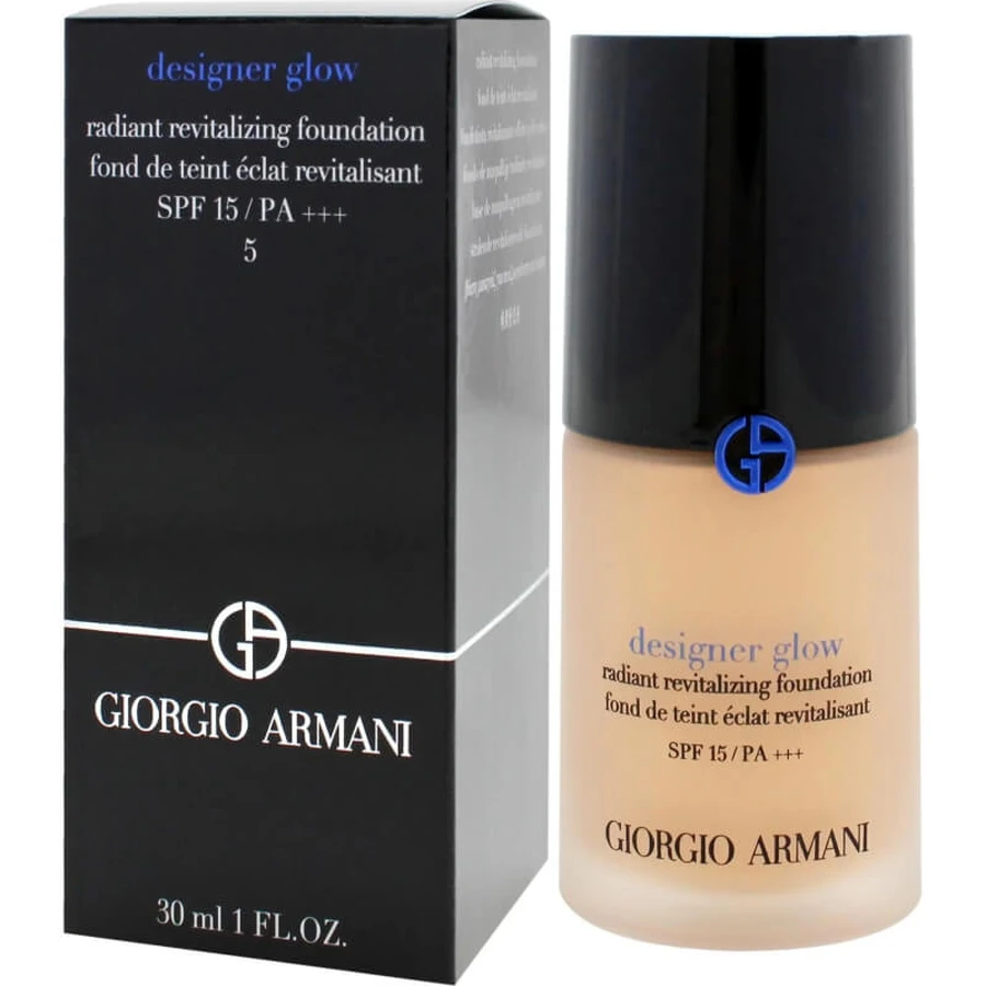 Giorgio Armani Designer Glow SPF 15 - Base de maquillaje revitalizante e iluminadora - N.º 5