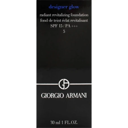Giorgio Armani Designer Glow SPF 15 - Base de maquillaje revitalizante e iluminadora - N.º 5
