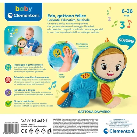 Clementoni Edo krabbelt fröhlich – Lernspielzeug