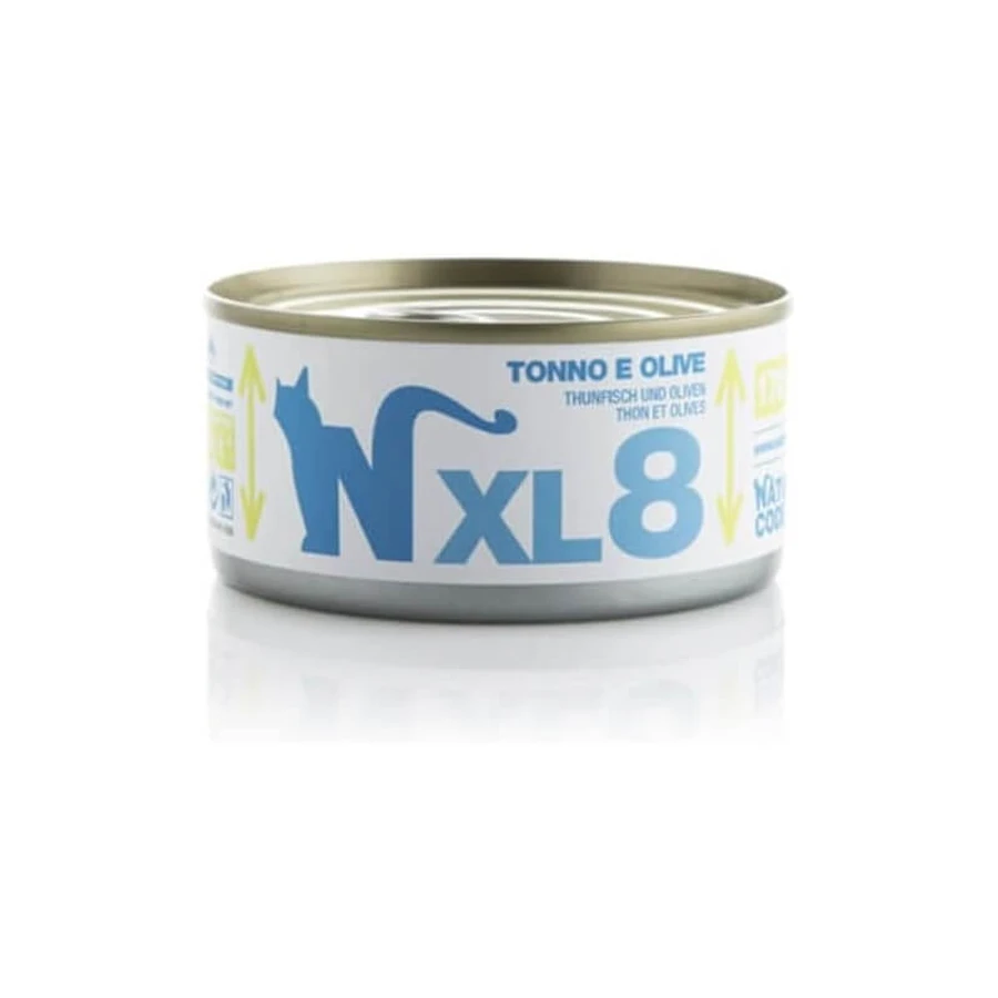 Natural Code XL 8 Tuna and Olives - Complete Food for Adult Cats, 170 g