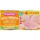 Ternera y jamón homogeneizados de Plasmón, 4 tarros de 80 g cada uno