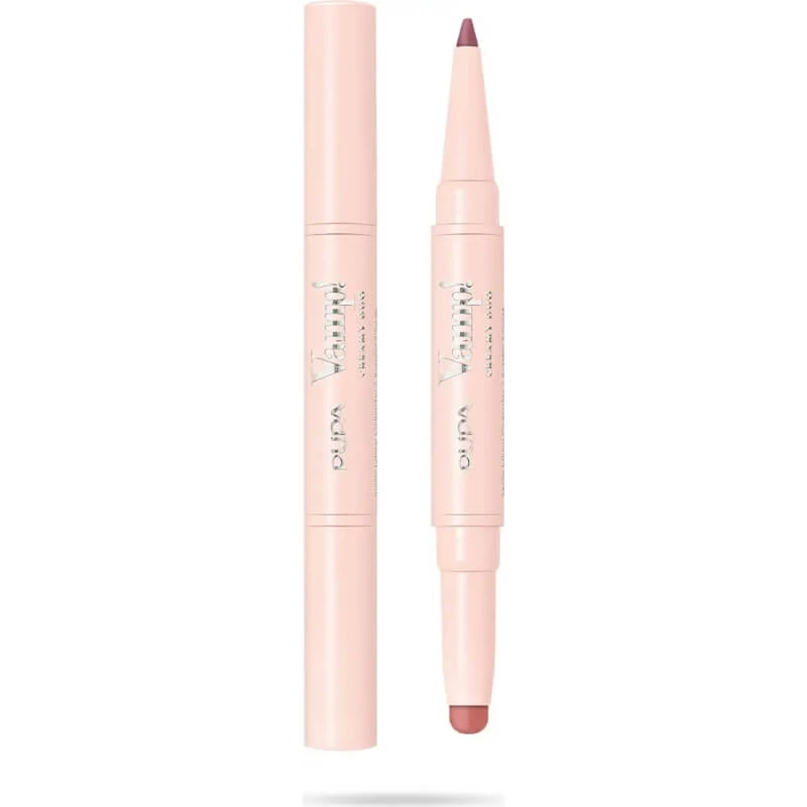 Pupa Vamp! Creamy Duo – Konturierungsstift &amp; glänzender Lippenstift Nr. 006 Deep Rose