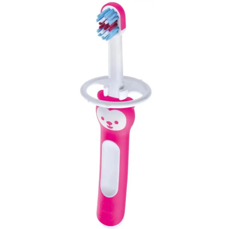 Mam Baby Brush - Cepillo de dientes rosa, paquete de dos