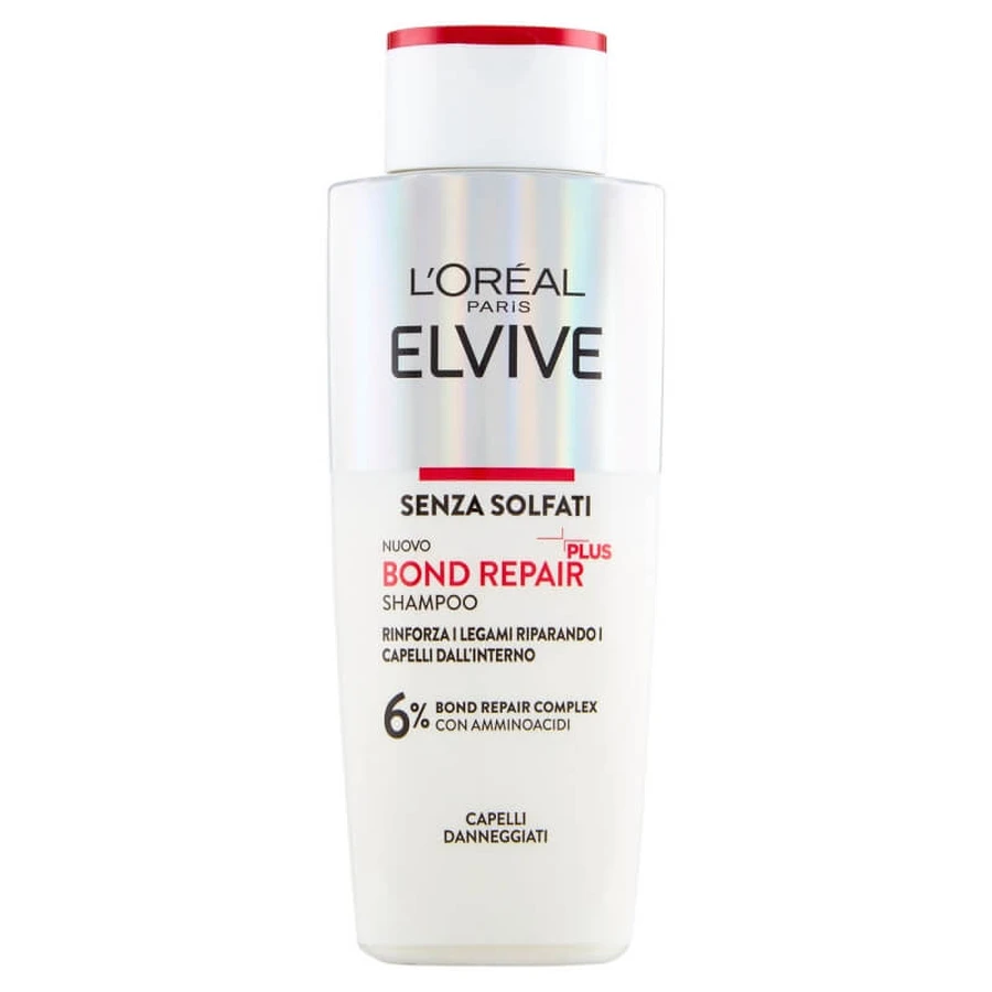 Elvive Bond Repair Plus - Sulfaatvrije shampoo voor beschadigd haar, 200 ml