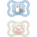 Mam Air - 2 rubber pacifiers (2–6 months) - assorted colors and patterns