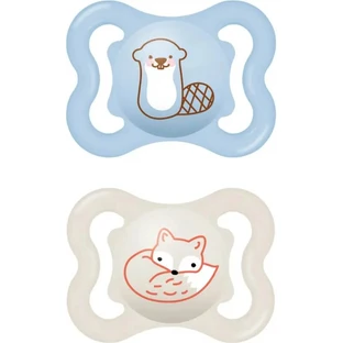 Mam Air - 2 rubber pacifiers (2–6 months) - assorted colors and patterns