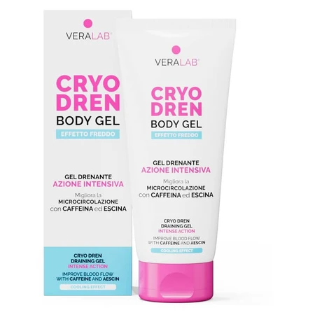 Veralab Cryo Dren Body Gel - Verkoelende, anti-cellulitis, verstevigende drainagegel, 200 ml