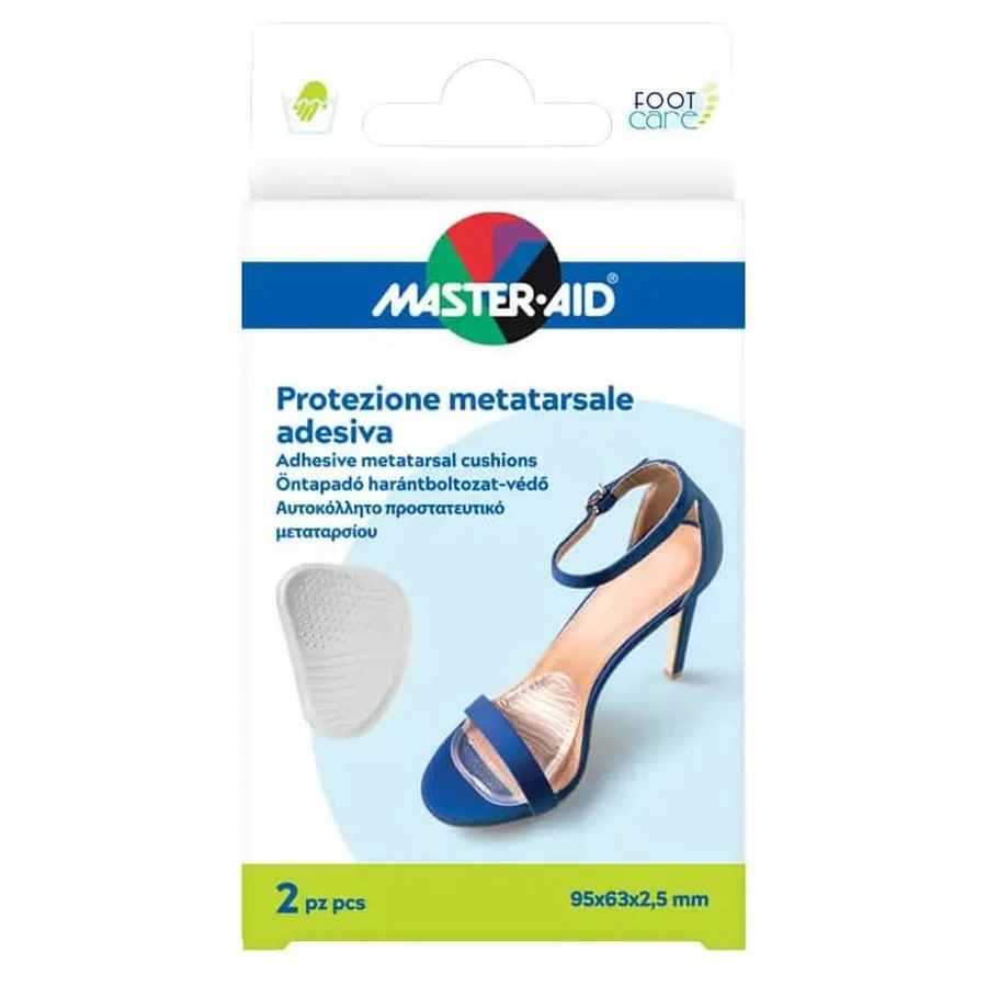 Master Aid Voetverzorging - 2 zelfklevende gel-metatarsale kussentjes