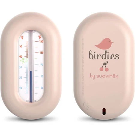 Suavinex Birdies - Thermomètre de bain rose pour bébé