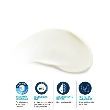 Crème solaire hydratante invisible CeraVe SPF 50+, protection très élevée, 177 ml