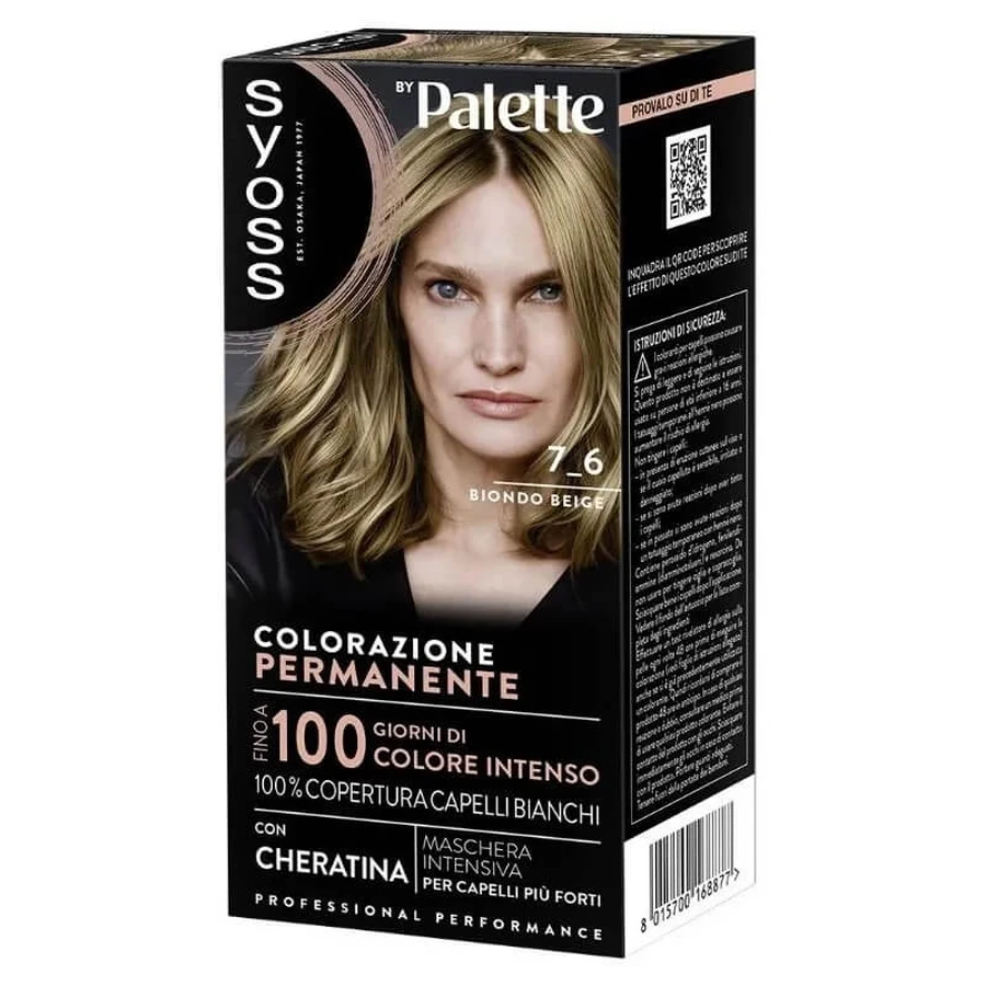 Tinte para el pelo Syoss - Tinte permanente 7-6 Rubio beige