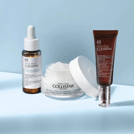 Collistar Pure Actives - Sérum facial con ácido hialurónico y ácido poliglutámico, 30 ml