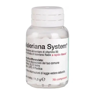 Valeriana System 70 comprimidos - Complemento alimenticio para conciliar el sueño