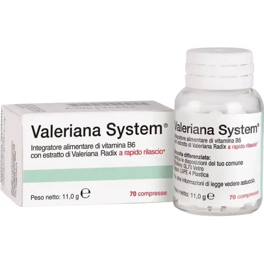 Valeriana System 70 comprimidos - Complemento alimenticio para conciliar el sueño