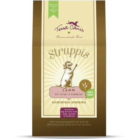 Terra Canis Struppis Lamb - Grain-Free Oven-Baked Dog Snacks for Dogs with Food Intolerances, 375 g