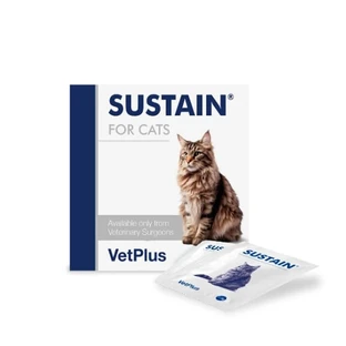Vetplus Sustain Chicken - Complemento alimenticio para gatos, 30 sobres