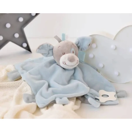 Kiokids Doudou – Blaues Hündchen für Kinder ab 0 Monaten