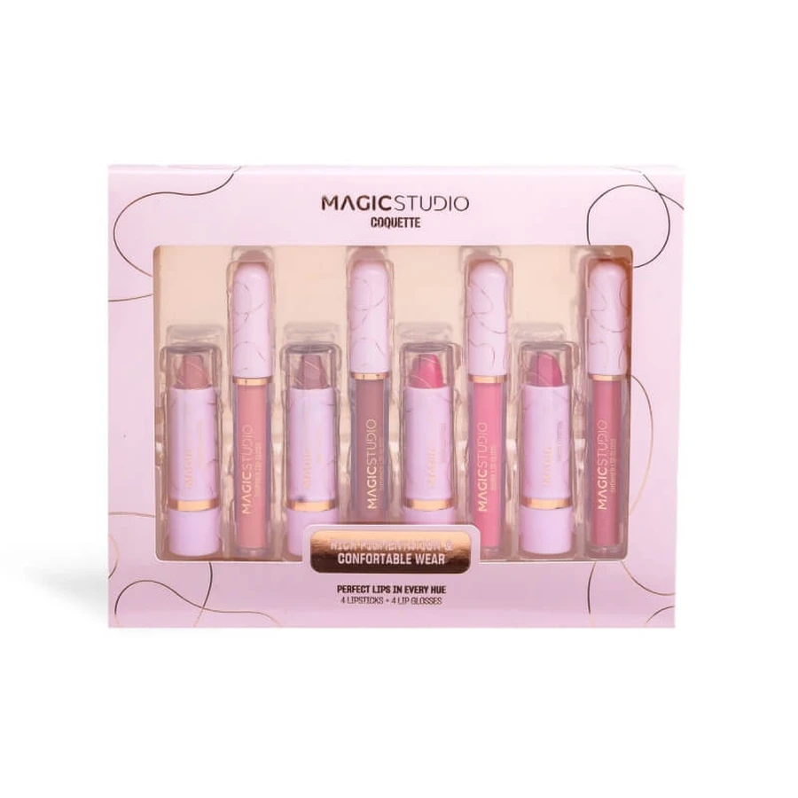 Magic Studio "Coquette" Gift Set - Nude Lipstick Collection in Sophisticated Shades