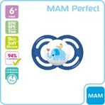 Mam Perfect 6m+ - Siliconenfopspeen - Diverse ontwerpen voor jongens