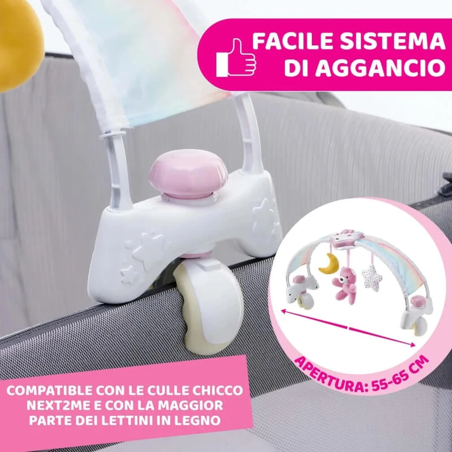 Chicco Rainbow Sky – Rosa Bettbogen