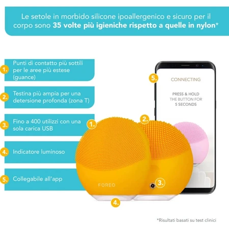Foreo Luna 3 Mini - Aparato de limpieza facial - Amarillo girasol