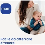Mam Mini-Kühl-Beißring mit Clip – Hellblau