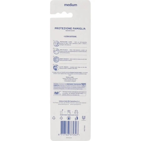 Mentadent Plus Zahnbürste, 1 Packung mit 2 Zahnbürsten