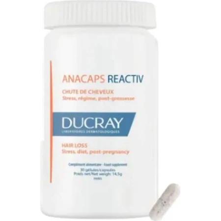 Ducray Anacaps Reactiv 30 Kapseln – Nahrungsergänzungsmittel für das Haar