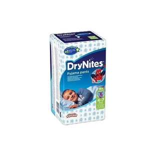 Huggies DryNites voor jongens – 16 luiers voor jongens van 4 tot 7 jaar, met een gewicht van 17 tot 30 kg