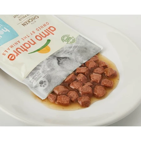 Almo Nature Urinary Help Pescado y Pollo - Alimento húmedo completo para gatos adultos con problemas urinarios, 6 x 70 g
