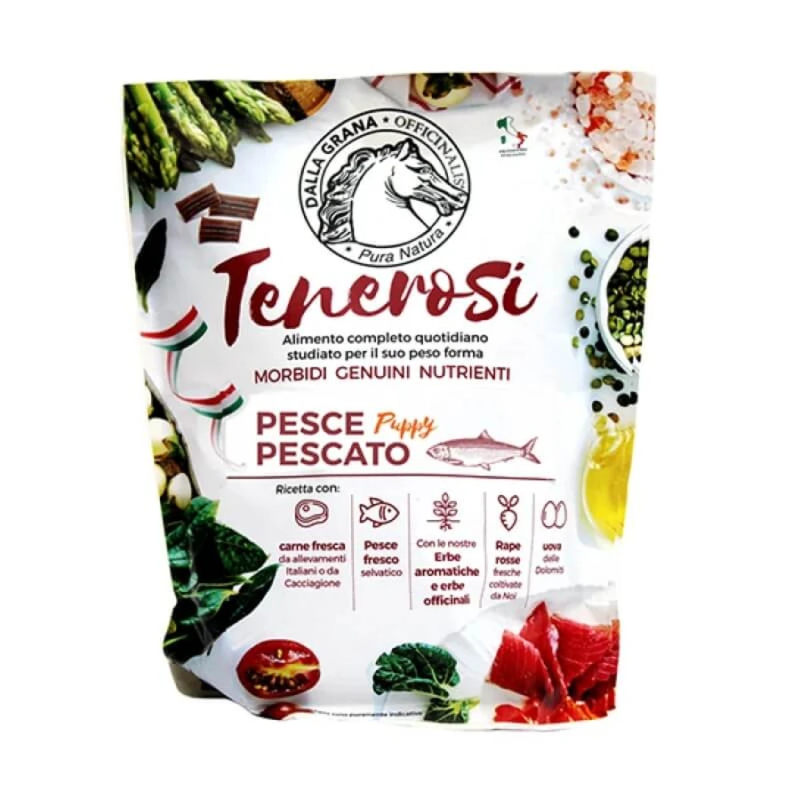 Bruno de Grana Mangimi Tenerosi: Pescado recién capturado para cachorros - Pienso completo para cachorros, 1,3 kg