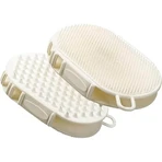 Ferplast Gro 5933 – Doppelseitige Handschuhbürste aus Gummi für kurzhaarige Hunde und Katzen, zur Massage und zum Entwirren