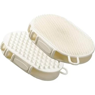 Ferplast Gro 5933 – Doppelseitige Handschuhbürste aus Gummi für kurzhaarige Hunde und Katzen, zur Massage und zum Entwirren