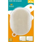 Ferplast Gro 5933 – Doppelseitige Handschuhbürste aus Gummi für kurzhaarige Hunde und Katzen, zur Massage und zum Entwirren