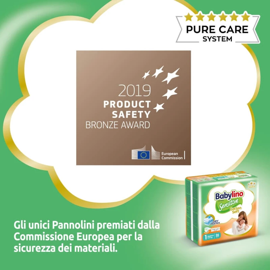 Babylino Sensitive – 26 Windeln für Neugeborene (2–5 kg)
