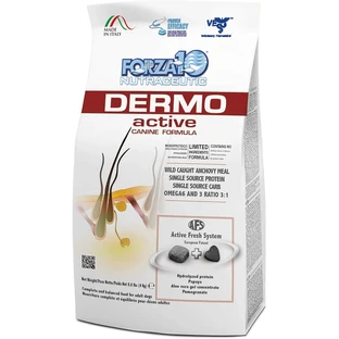Forza10 Forza 10 Dermo Active Fish - Alimento completo para perros con piel sensible e intolerancias alimentarias, 4 kg