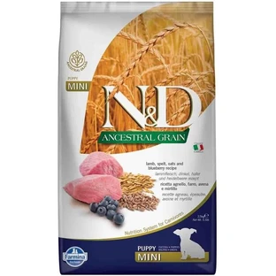 Farmina N&amp;d Ancestral Grain Puppy y Mini con cordero y arándanos - Pienso completo para perros, 2,5 kg