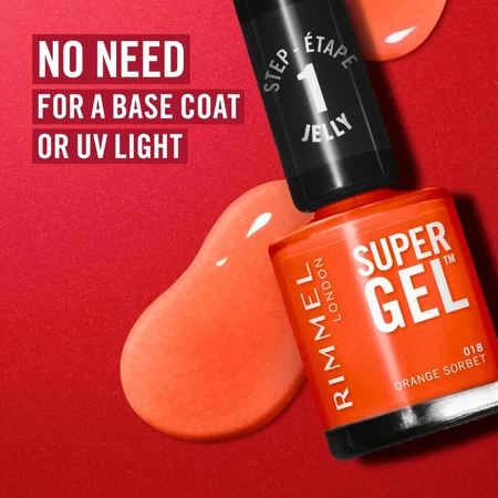 Rimmel Super Gel - Capa superior, color n.º 001