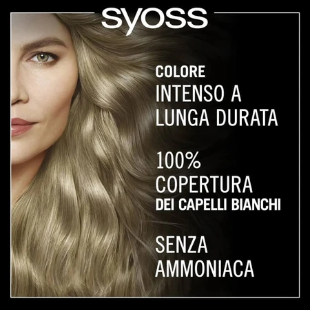 Tinte para el pelo Syoss Oleo Intense - Tinte permanente n.º 8-50 Rubio ceniza natural