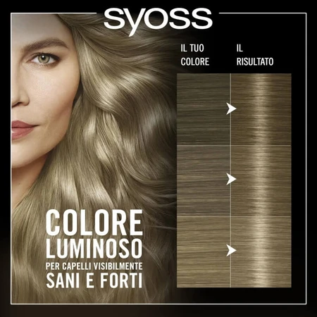 Tinte para el pelo Syoss Oleo Intense - Tinte permanente n.º 8-50 Rubio ceniza natural