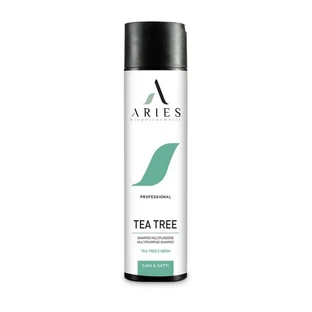 Aries Biopetcosmetic Árbol del té, neem y romero: champú multifunción ecológico para perros y gatos, 250 ml