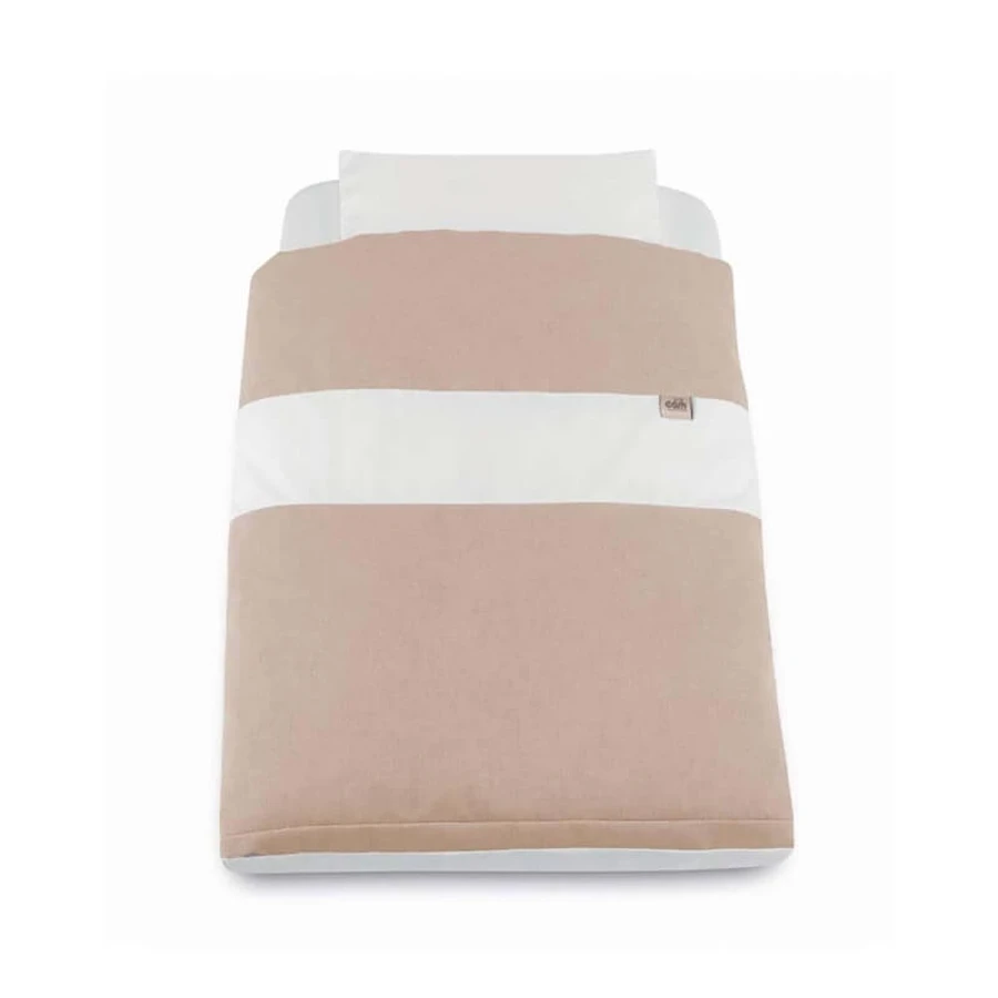 Conjunto textil Cam 167 - Conjunto coordinado de 3 piezas para cuna, color beige